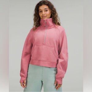 lululemon athletica Pink Half-Zip Sweatshirt